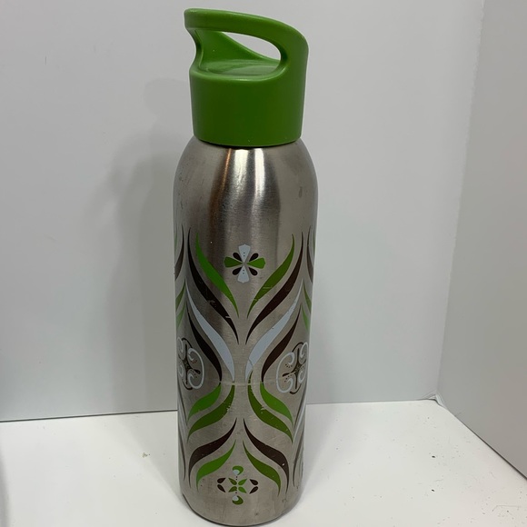 Starbucks Travel Stainless Steel Tumbler Water Bottle Green 2008 24oz